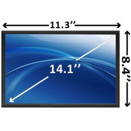 14,1" LED Scherm Mat 1280x800