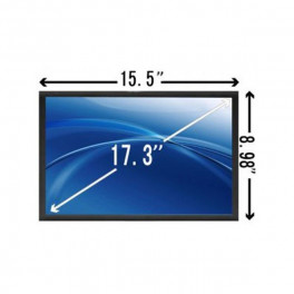 17,3" LED eDP Scherm Glossy 1920x1080